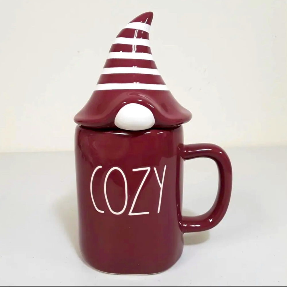 Rae Dunn Cozy Gnome Coffee Mug With Topper